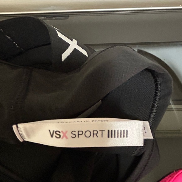 VSX Vibrant Pink and Classic Black Sports Bras - Picture 7 of 8